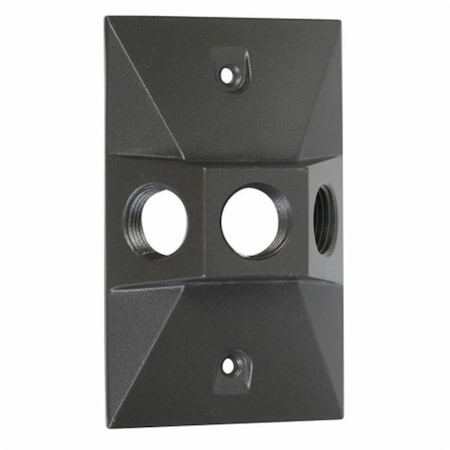 House Three Hole Rectangular Cover - Bronze HO3279221